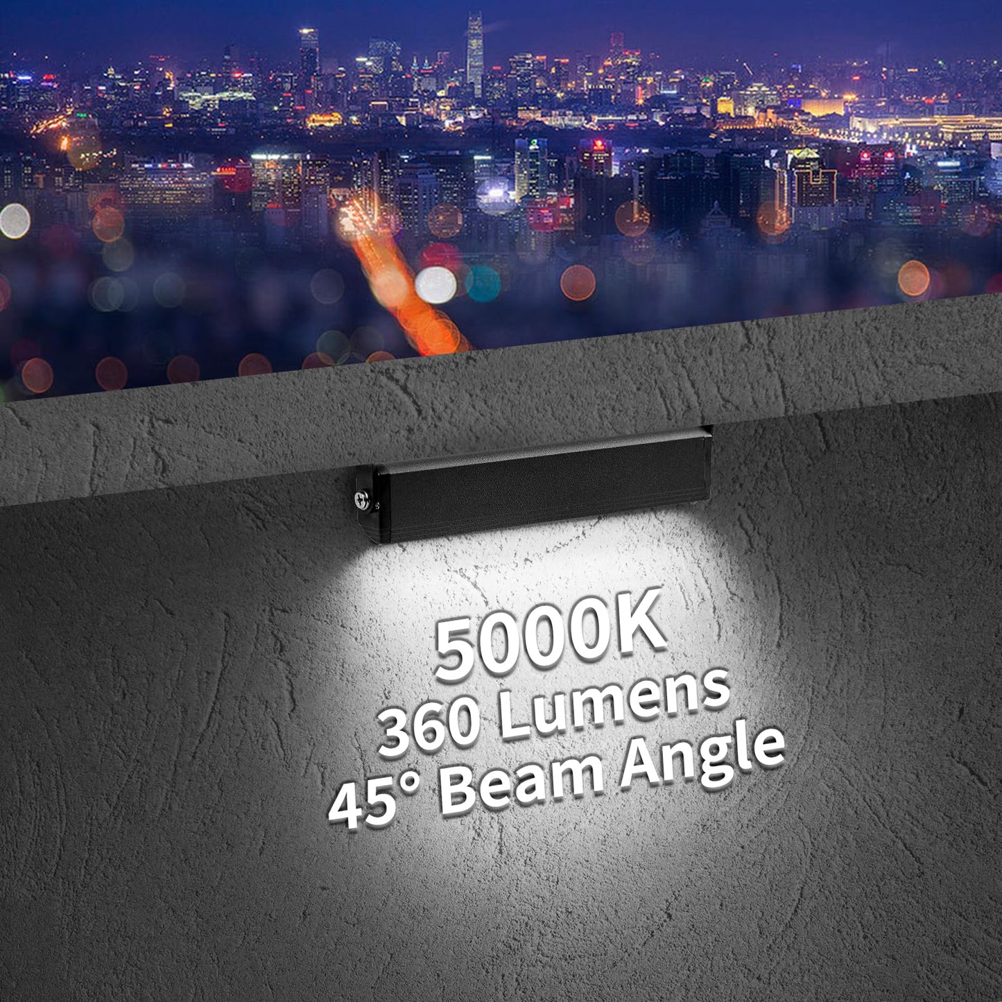 Kwinmyso 4-Pack 3W Led Hardscape Paver Lights, 7-Inch, 5000K Daylight White, Aluminum, Model Hl-5000K-7-