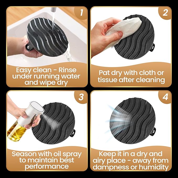Smash Burger Press for Griddle, 2 lb Heavy Duty Burger Smasher Tool with Heat-Resistant Handle, Premium Cast Iron Bacon & Sandwich Maker, Hamburger Press for BBQ Grilling Accessories, 5-Year Warranty