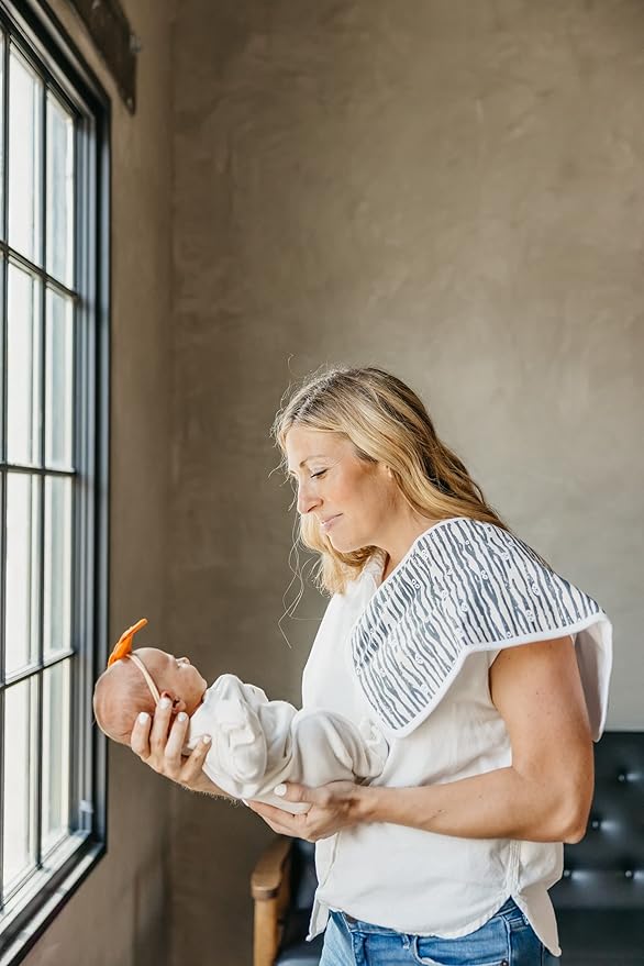 Copper Pearl Baby Burp Cloth Large 21''x10'' Size Premium Absorbent Triple Layer 3-Pack Gift Set Bones