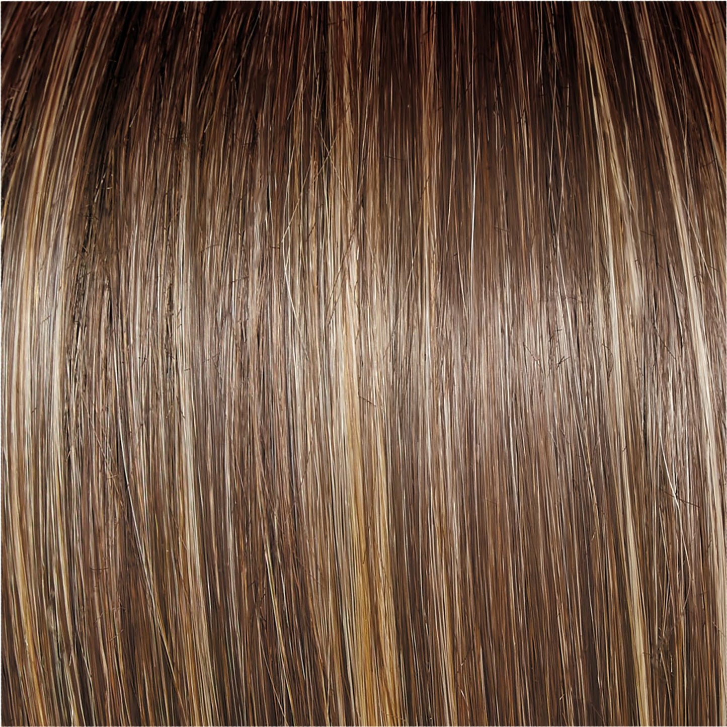 Hair u wear Well Played Long Layered Textured Modern Look Wig, Average Size Cap, SS9/24 Shaded Iced Caf Latte