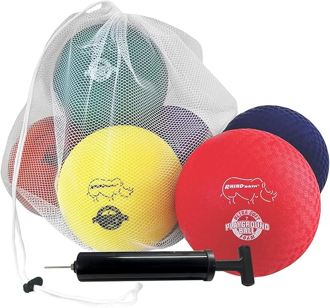 Champion Sports Super Soft Playground Ball Set – Rhino Skin® Foam Inflatable Balls for Indoor & Outdoor Play Durable, Ligh...