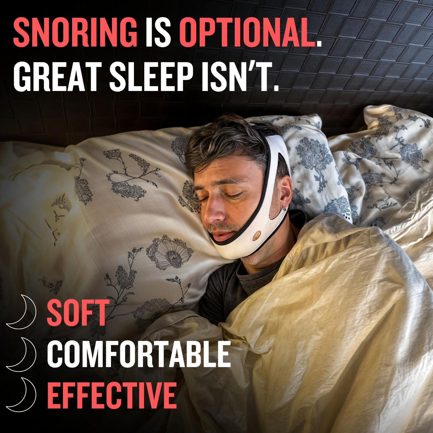 Chin Strap for Sleeping by PrimeSiesta | CPAP Chin Strap in 2 Sizes — Corrects Jaw Position and Improves Airflow — Premium Yamamoto Neoprene — Breathable Anti Snoring Devices for CPAP Users