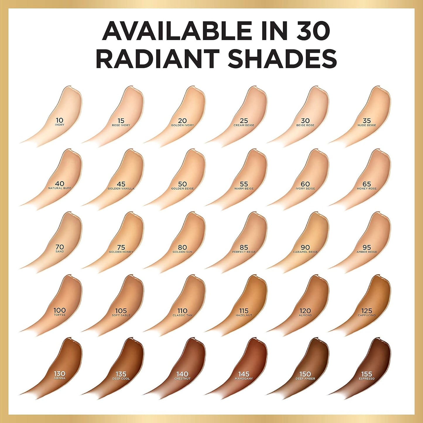L'Oreal Paris Age Perfect Radiant Serum Foundation with SPF 50, Mahogany, 1 Ounce