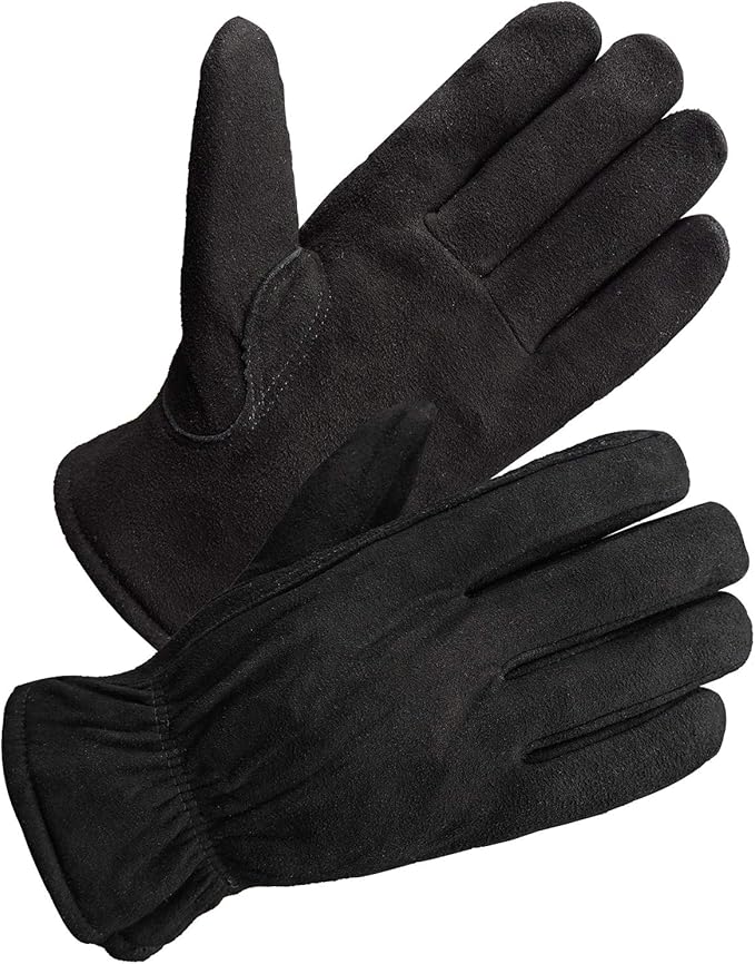 SKYDEER 3M Thinsulate Thermal Winter Work Gloves with Windproof Premium Genuine Deerskin Suede Leather (Unisex SD8671T)