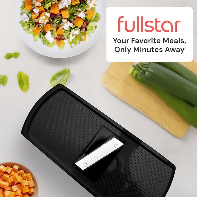 Fullstar The Original Pro Chopper - Vegetable Chopper and Spiralizer, Food Chopper with Container, Fruit Slicer, Kitchen Gadgets & Gifts, Home Essentials (8 in 1, Black)