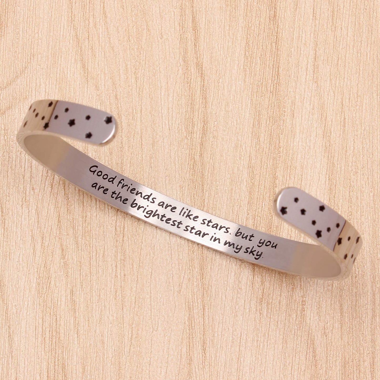 Btysun Friendship Bracelets Friend Bracelets Gifts for Women Inspirational Cuff Bracelets Birthday Gifts for Friend Female Mantr