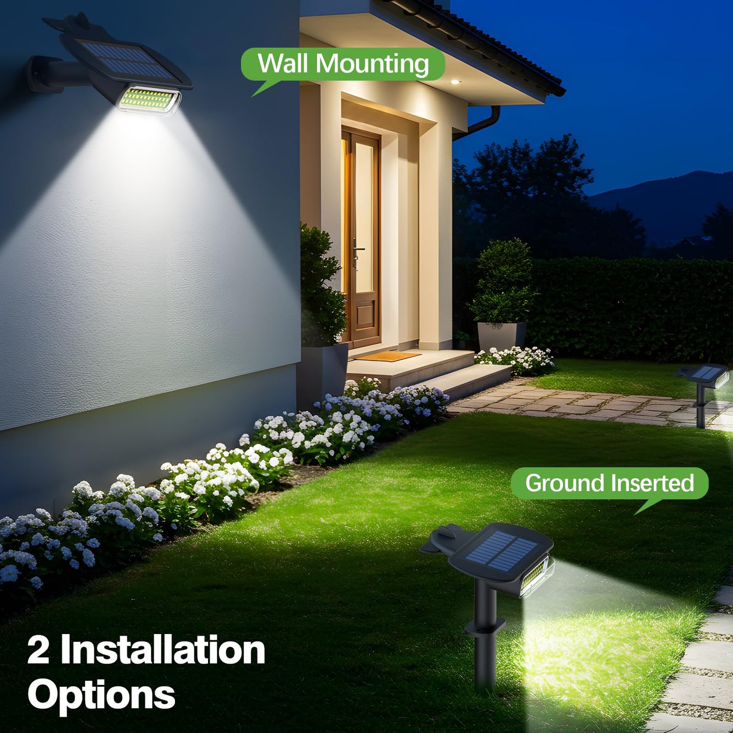 Latband 2025 Upgraded Solar Lights Outdoor Waterproof Ip68  36 Leds 3 Lighting Modes Solar Spot Lights Outdoor Yard Garden Landscape Pathway With Auto On/Off For Driveway Porch 4 Pack (Cool White)