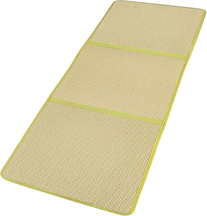 Eanpet Japanese Tatami Mat Foldable Floor Mats Non-Slip Futon Mattress Sleeping Mat Summer Yoga Mat Indoor Outdoor Runner ...