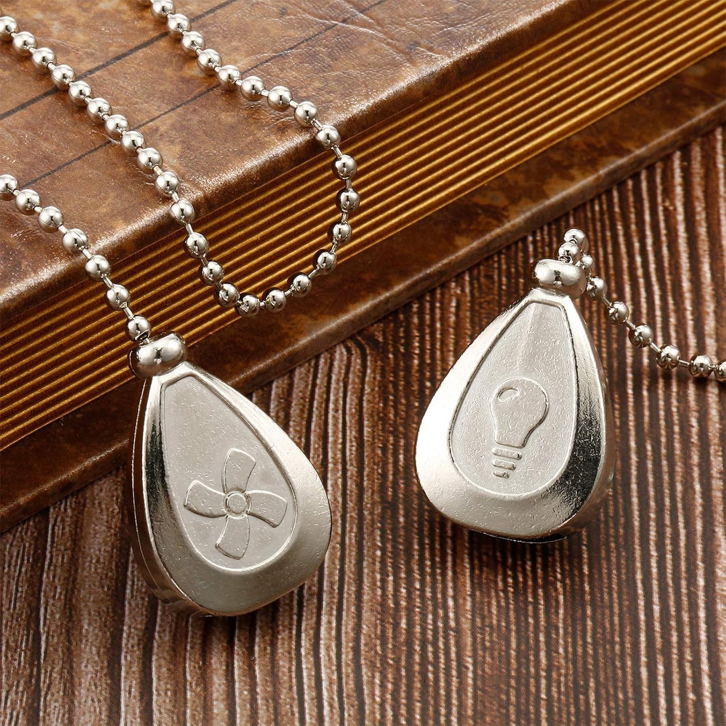 Vinaco 4 Pieces 12 Inch Ceiling Fan Chain Ornament Ceiling Fan Pull Chain Extender Fan Pull Chain With Ball Fan Chain Connector