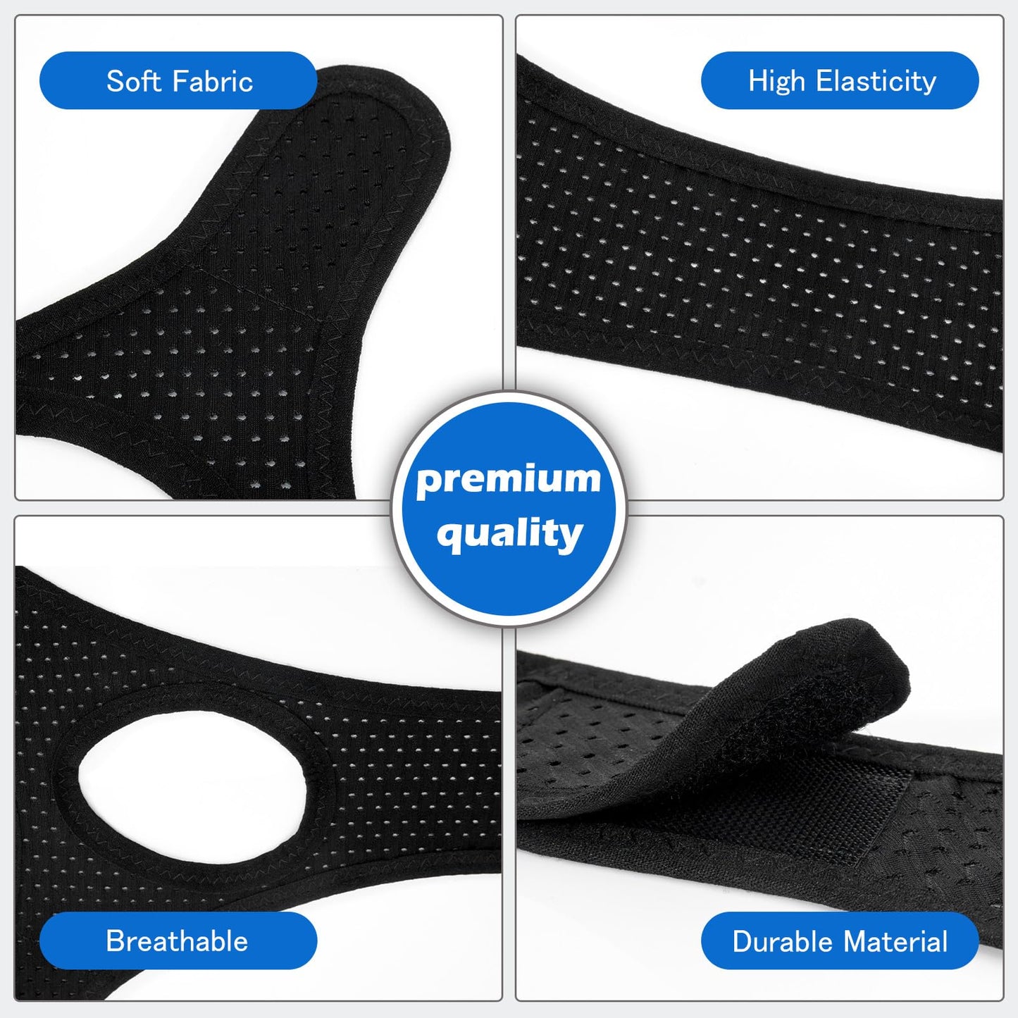 Forzacx Chin Strap for Cpap Users Anti Snoring Devices 2 Pack - Breathable Cpap Chin Strap Snoring Solution, Effectively Reduce Snoring, Non-Stick Hair, Don't Fade - Black&Grey