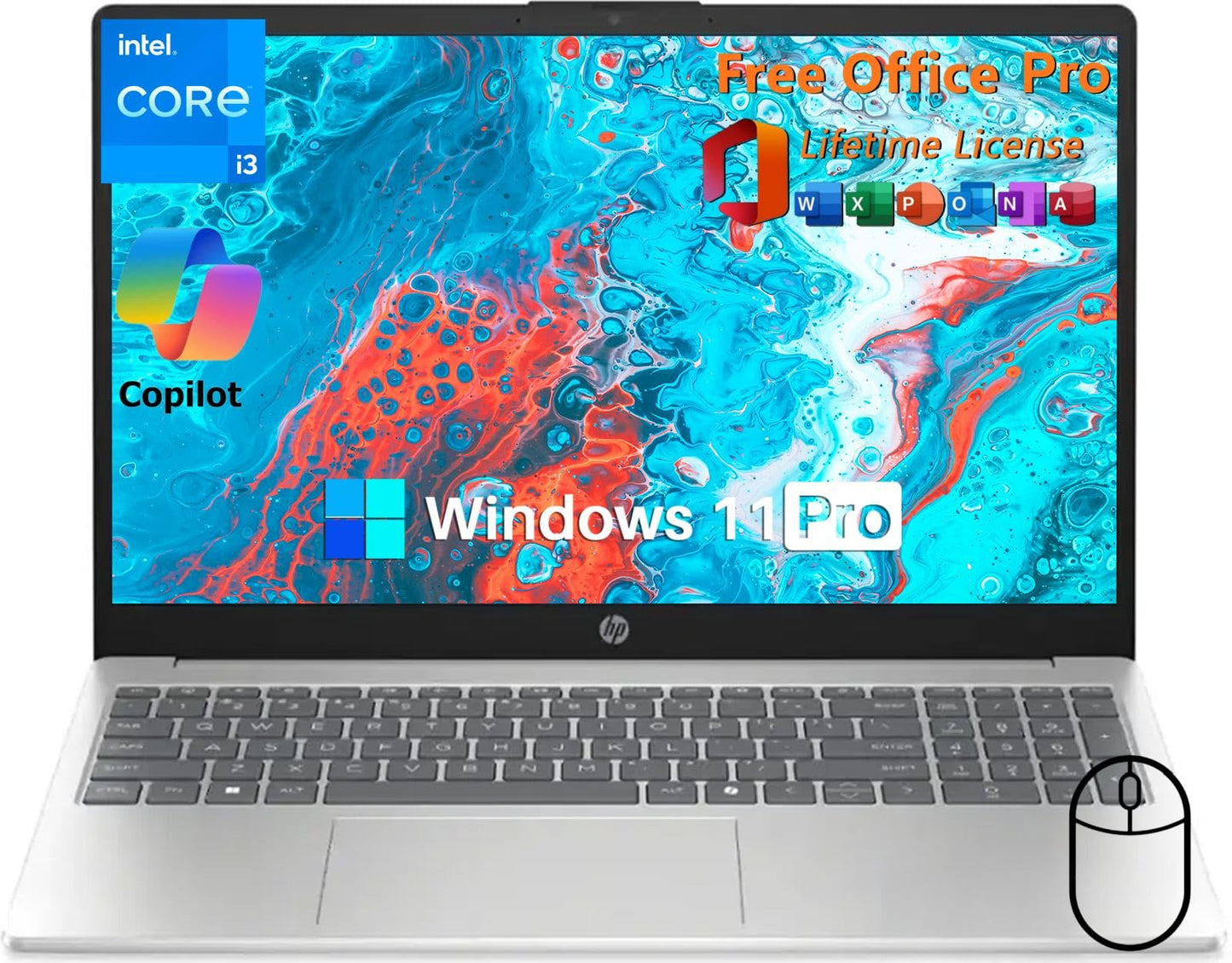 Hp 15.6 Touchscreen Laptop Computer, Intel 13Th Core I3-1315U(Up To 4.5Ghz), Intel Uhd Graphics, 32 Gb Ram, 1 Tb Ssd, Long Batte