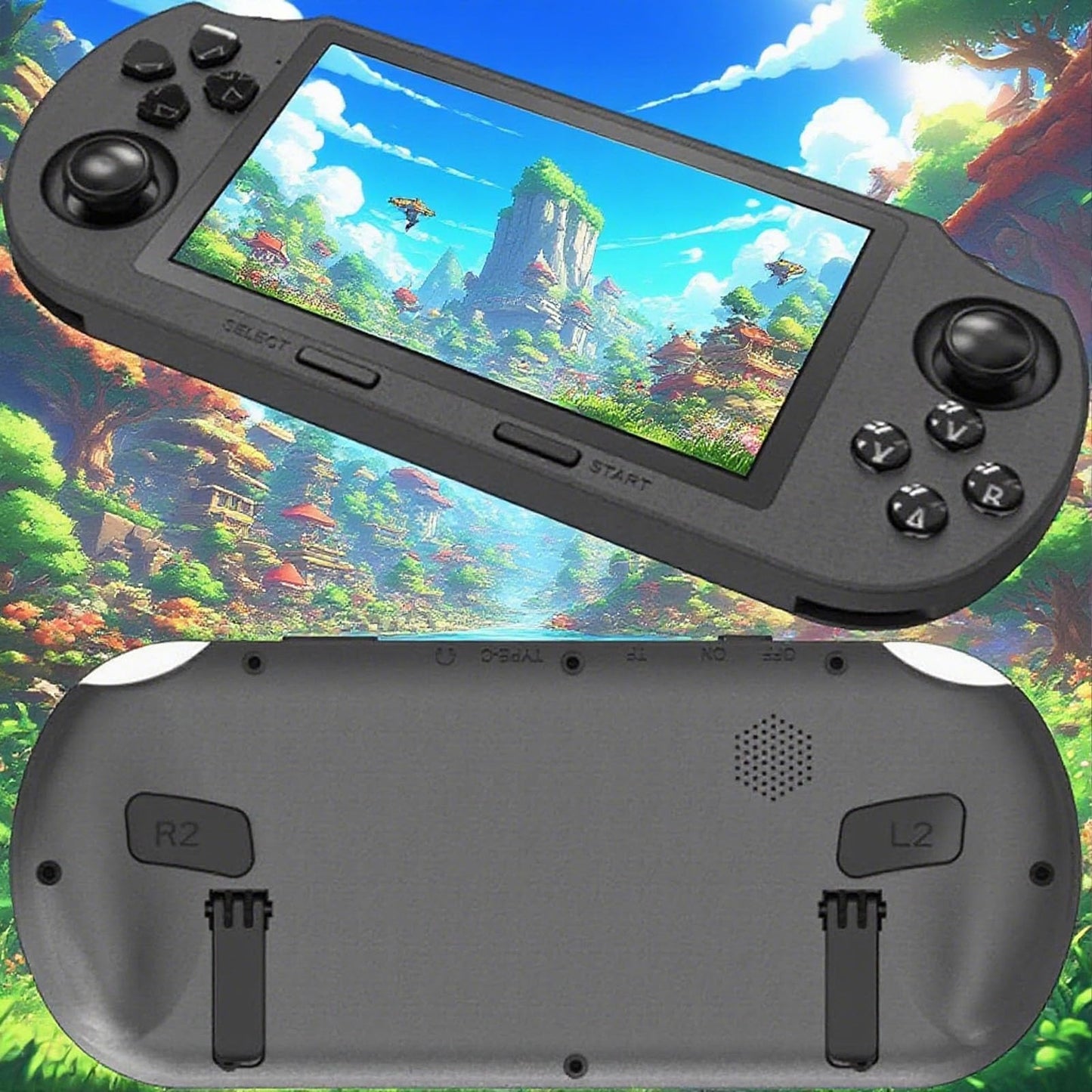 SF3000 Retro Handheld Game Console, Consola Portátil, Handheld Retro Game Consoles, Multiple Simulators Hd Games Retro Video Console, 4.5’’ IPS Screen