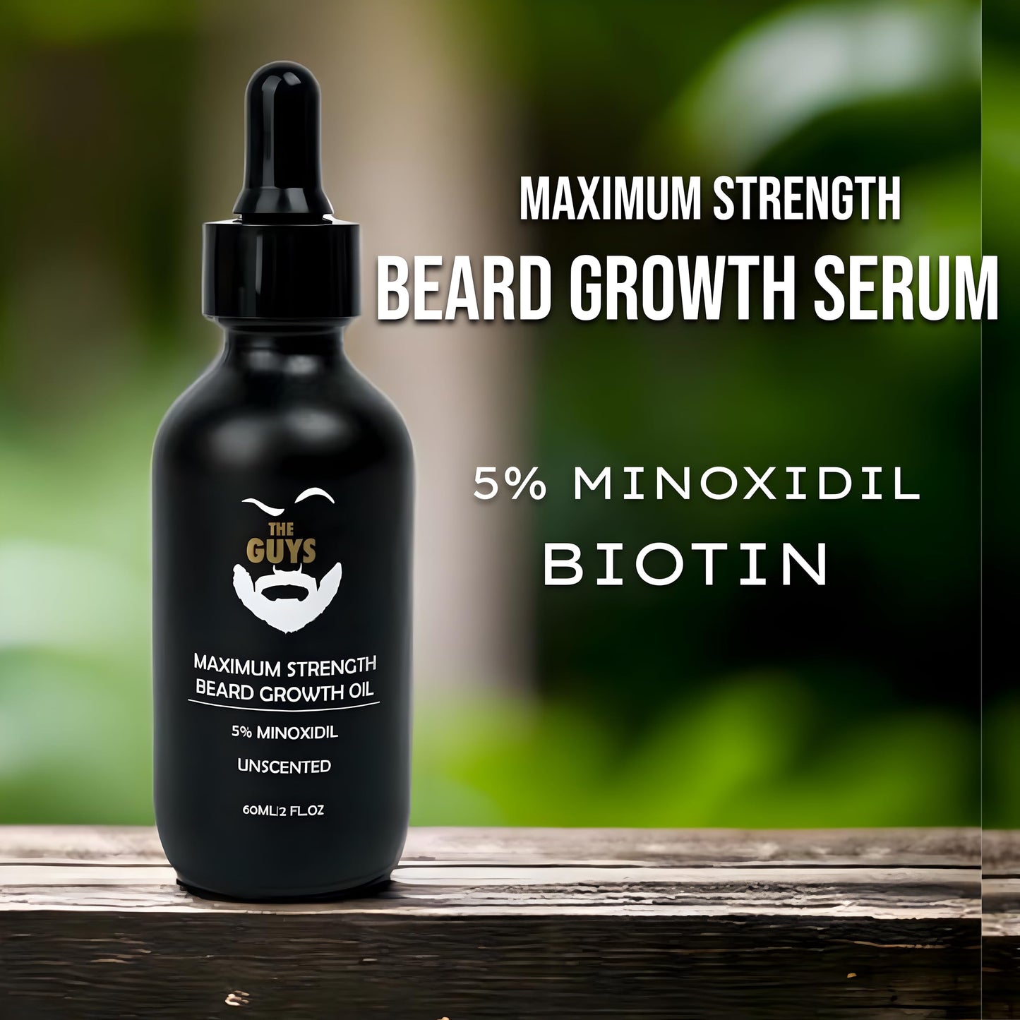 The Beard Guys 5% Minoxidil Beard Growth Oil, 2 Ounce