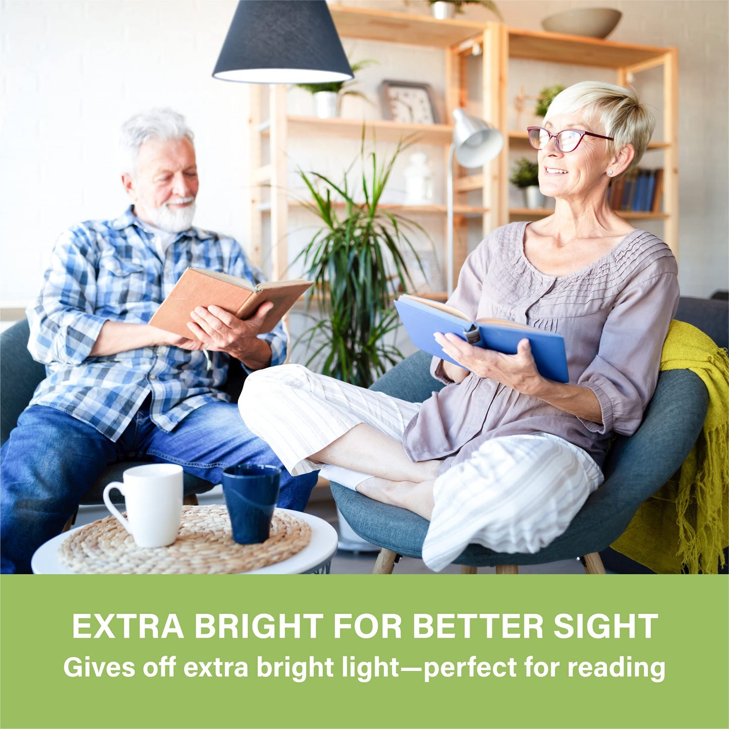 Sigalux A19 Led Light Bulbs, 100W Equivalent, Daylight 5000K, 13W Energy Efficient, E26 Base, 1500Lm, 12 Pack,