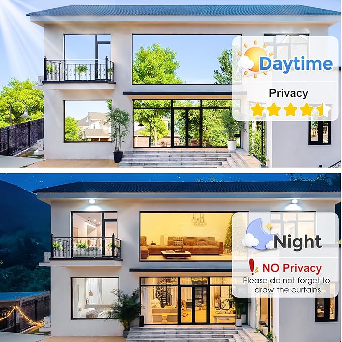Coavas One Way Privacy Window Film,Daytime Window Tint for Home, Reflective Mirror Glass Window Film See Out Not in,Heat UV Blocking Anti-Glare Window Covers with 3 Tools, 23.6 x 393.7 Inch, Silver