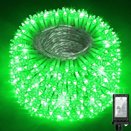 750 Led 240Ft Christmas String Lights Outdoor  12 Pro Modes And Timer Memory & Brightness  Plug In Outdoor Waterproof Clear Wire Twinkle Light For For Xmas Yard Tree Wedding Party Decor (Green)