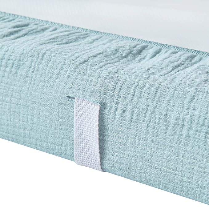 Changing Pad Cover for Baby Girls Boys, Neutral Fitted Muslin Cotton Diaper Changing Pad Sheets, Soft Brethable Changing Table Cover