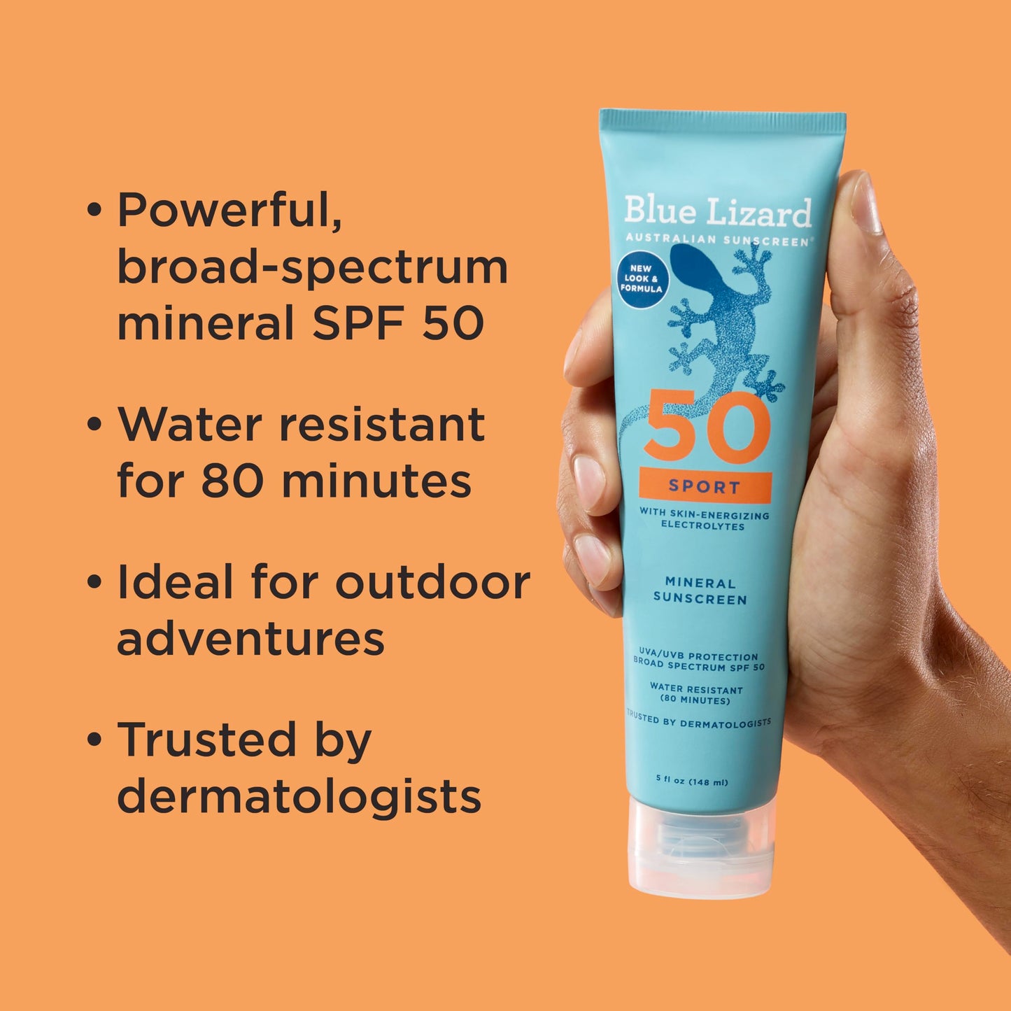 Blue Lizard Sport Mineral SPF Lotion 5 oz - SPF 50+