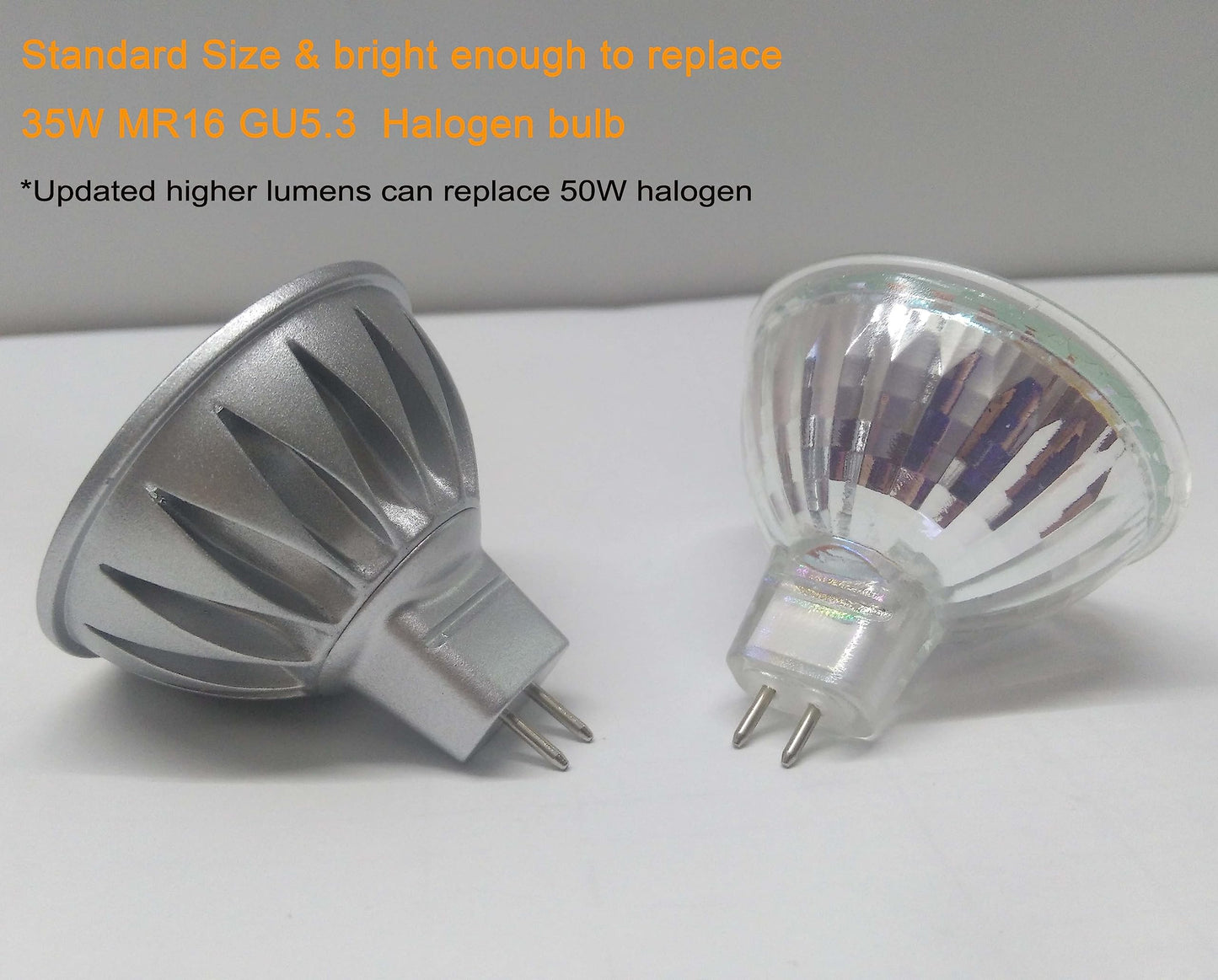 Alide 12V Mr16 Gu5.3 Led Outdoor Landscape Bulbs 5W  Mr16 35W 50W Halogen Replacement  2700K Soft Warm White Low Voltage Bulbs Spotlights For Landscape Track Lighting Not Dimmable 458Lm 38 Deg 6 Pack