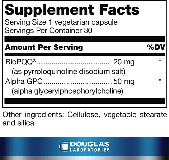 Douglas Laboratories PQQ Plus | Supports Optimal Neurological Health | 30 Capsules