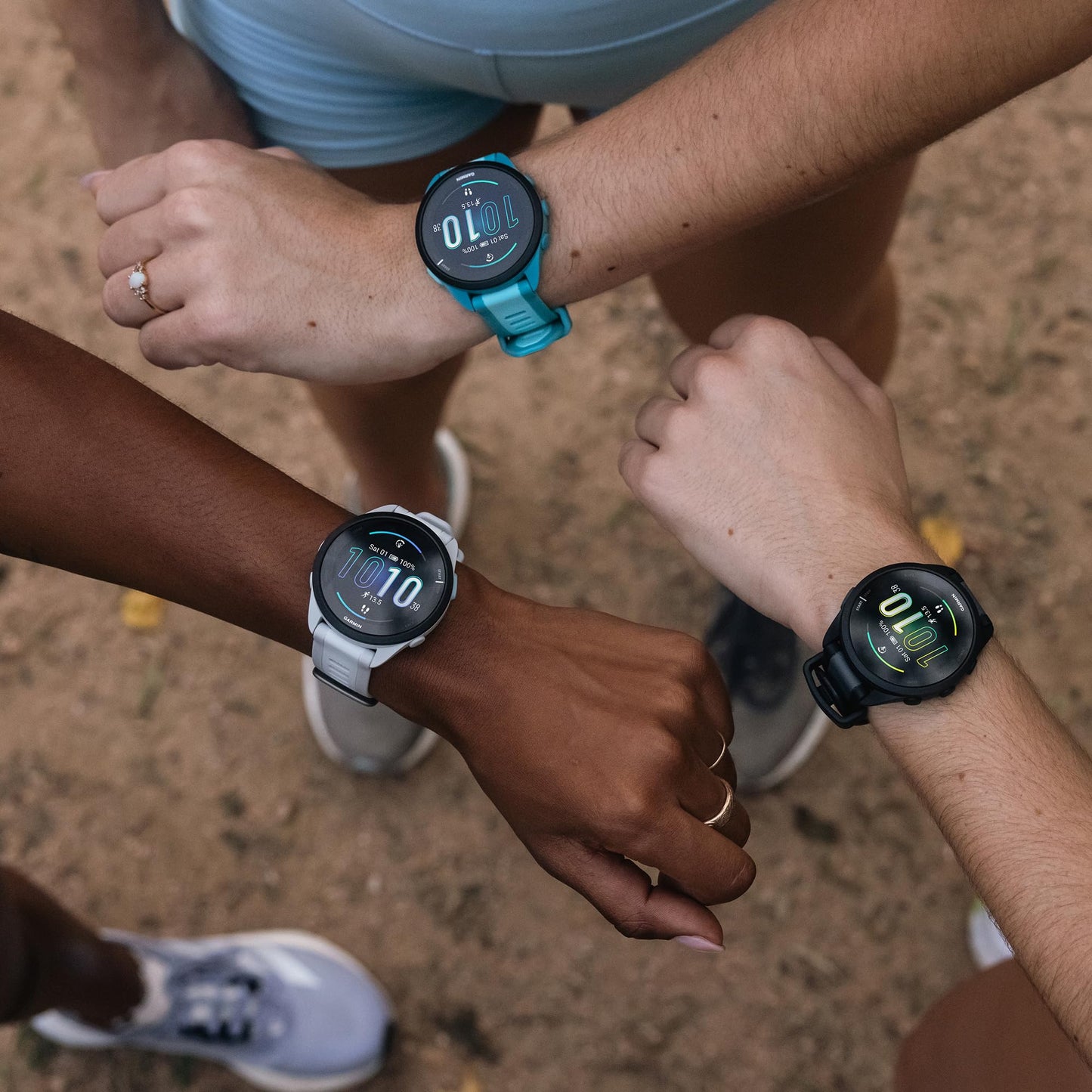 PlayBetter Garmin Forerunner 165 (Mist Gray/Whitestone) Running GPS Smartwatch Bundle - AMOLED Touchscreen, 11-Day Battery, Training & Recovery - Includes Screen Protectors & Portable Charger
