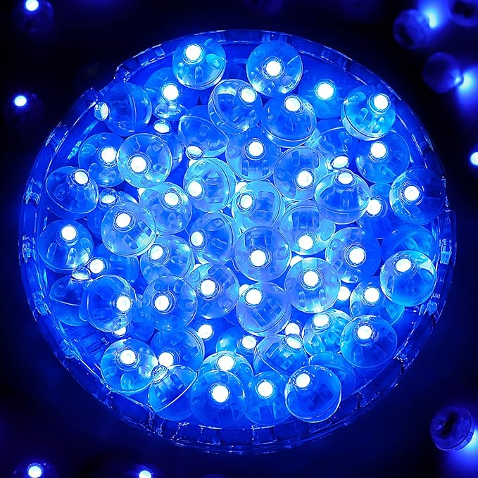 ZGWJ 50PCs Flash Mini Led Lights for Paper Lantern, Led Balloons Light up Balloons for Neon Party Lights Easter Eggs Christmas Halloween Birthday Party Wedding Decoration