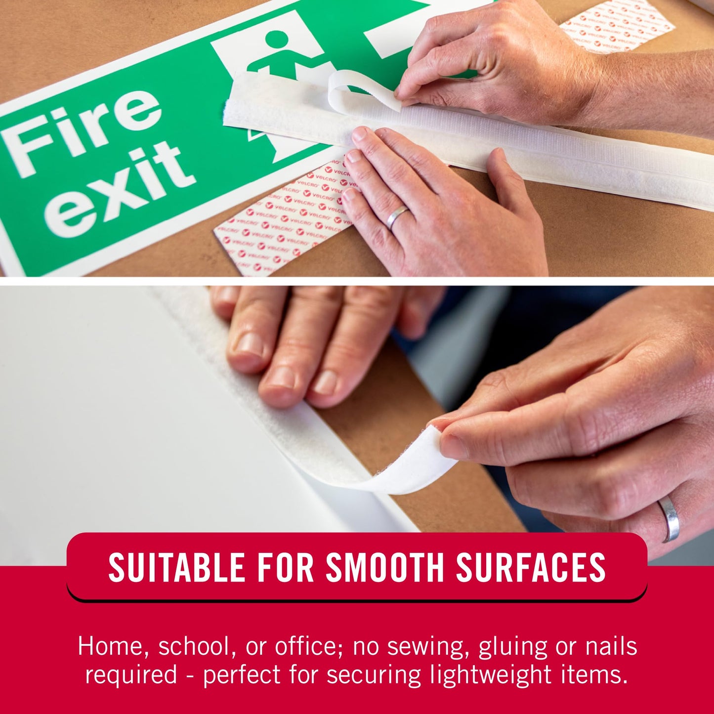 VELCRO Brand 5 Ft x 3/4 In | Black Tape Roll with Adhesive | Cut Strips to Length | Sticky Back Hook and Loop Fasteners | Perfect for Home, Office or Classroom