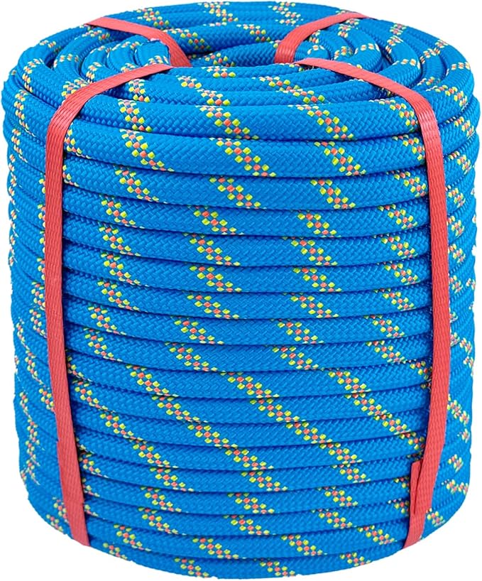 Chmentnanza Arborist Rigging Rope 1/2 Inch x 150 Ft, Heavy Duty Bull Rope for Tree Pulling, Felling & Climbing - High Stre...