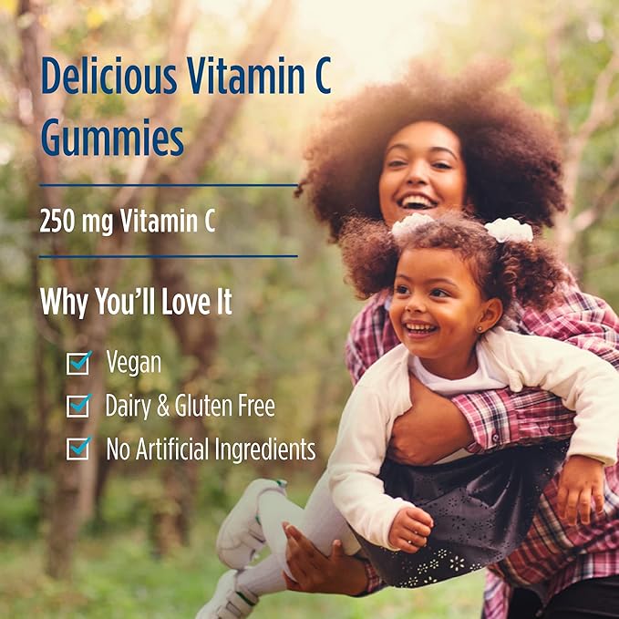 Nordic Naturals Vitamin C Gummies, Tart Tangerine - 120 Gummies - 250 mg Vitamin C - Immune Support, Antioxidant Protection, Child Growth & Development - Non-GMO, Vegan - 60 Servings