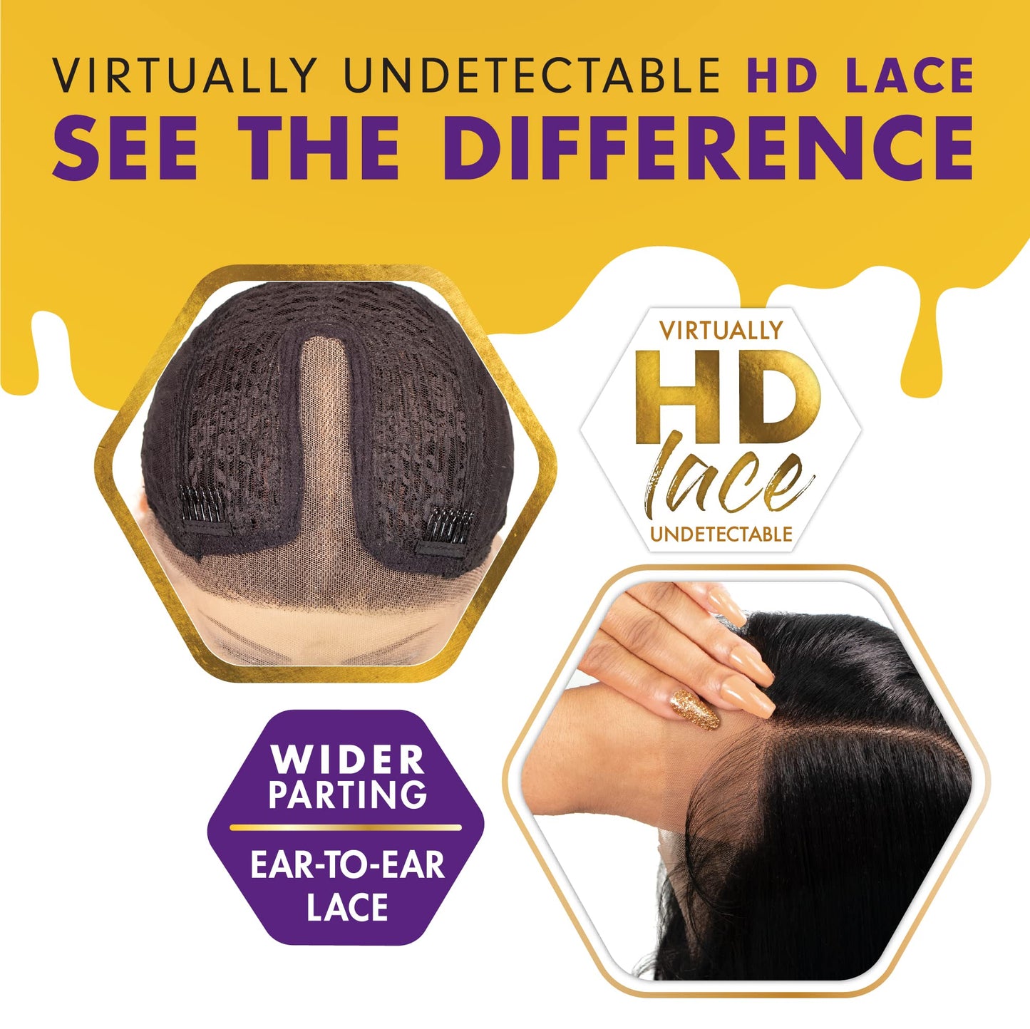 Sensationnel Butta Lace Wigs - Unit 25 Extra Wide 5 Inch Deep Parting Synthetic Preplucked Hairline Glueless Lacefront (BALAYAGE