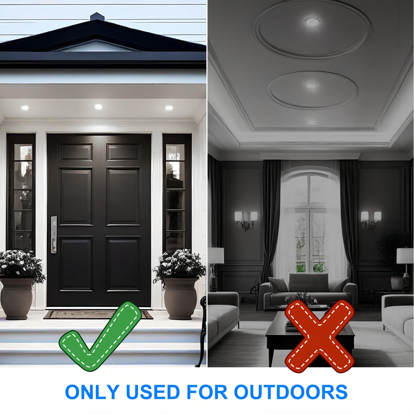 Seami Dusk To Dawn Light Bulbs Outdoor  Sensor Led Br30 Light Bulbs 12W E26 6000K Daylight Auto On/Off Light Sensor Automatic For Outdoor Lighting Pack Of 4 (Sb30Ggx4)