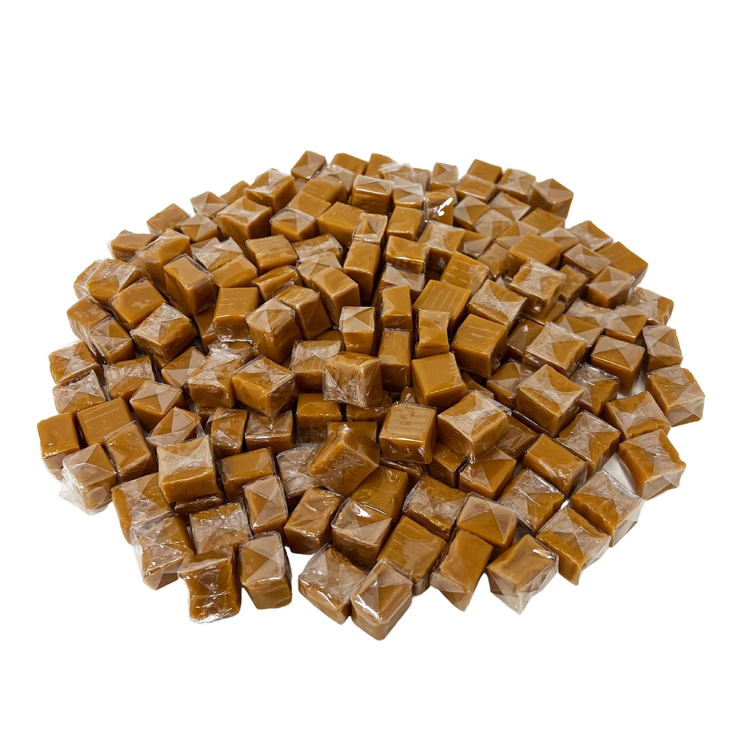 Holiday Special Soft Vanilla Caramel Chews - 3 lb - Chewy Old Fashioned Carmel Square Gourmet Candy Snack Bites - American Class