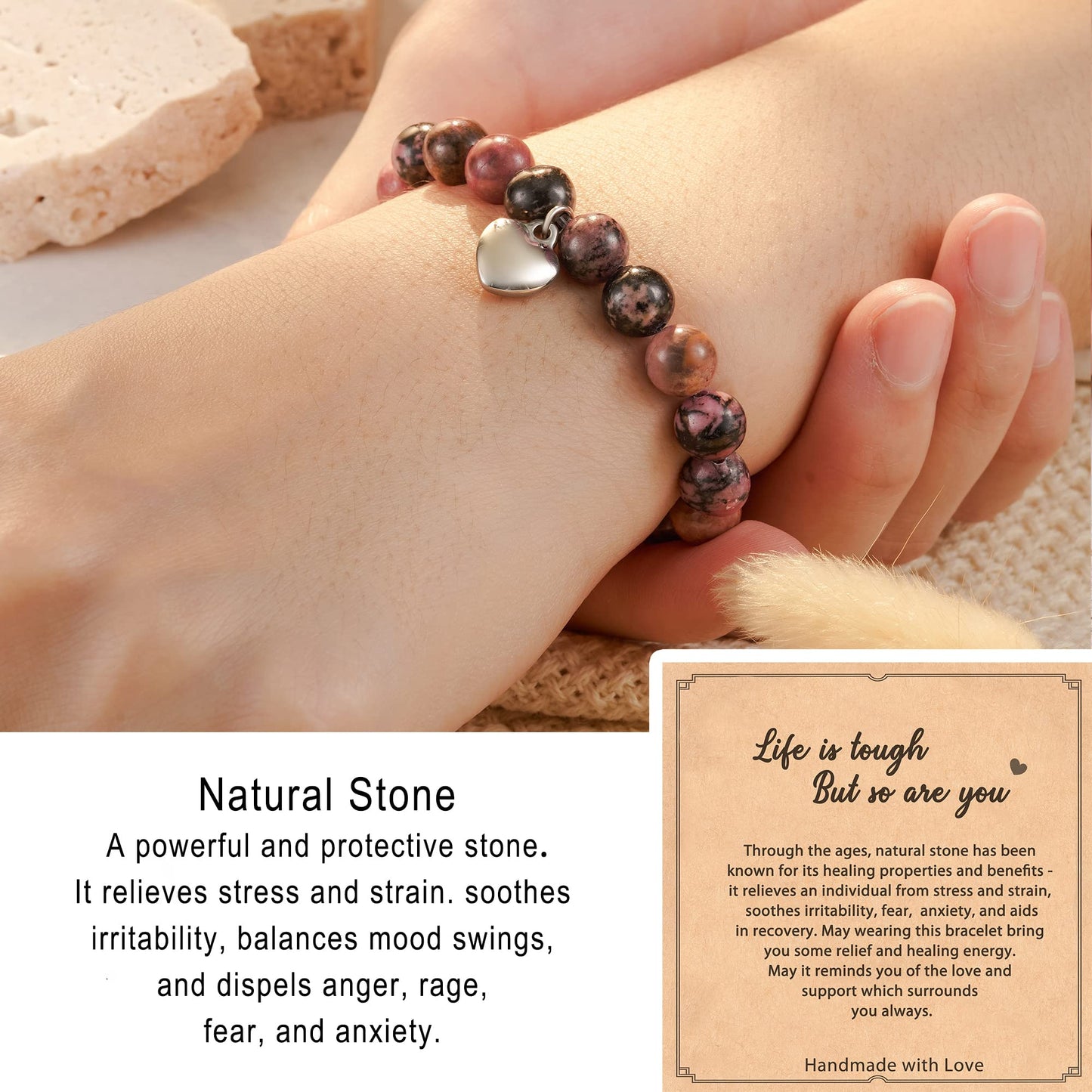 HGDEER Gifts for Her, Get Well Soon Gifts for Women, Feel Better Inspirational Gifts for Women, Inspiration Bracelets