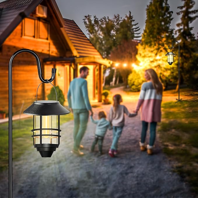XDW-GIFTS Bird Feeder Pole for Outdoor, 60 Inch Shepherds Hooks Heavy Duty Garden Pole for Hanging Plant Basket, Solar Light Lanterns, Garden Plant Hanger Stands with 5 Base Prongs