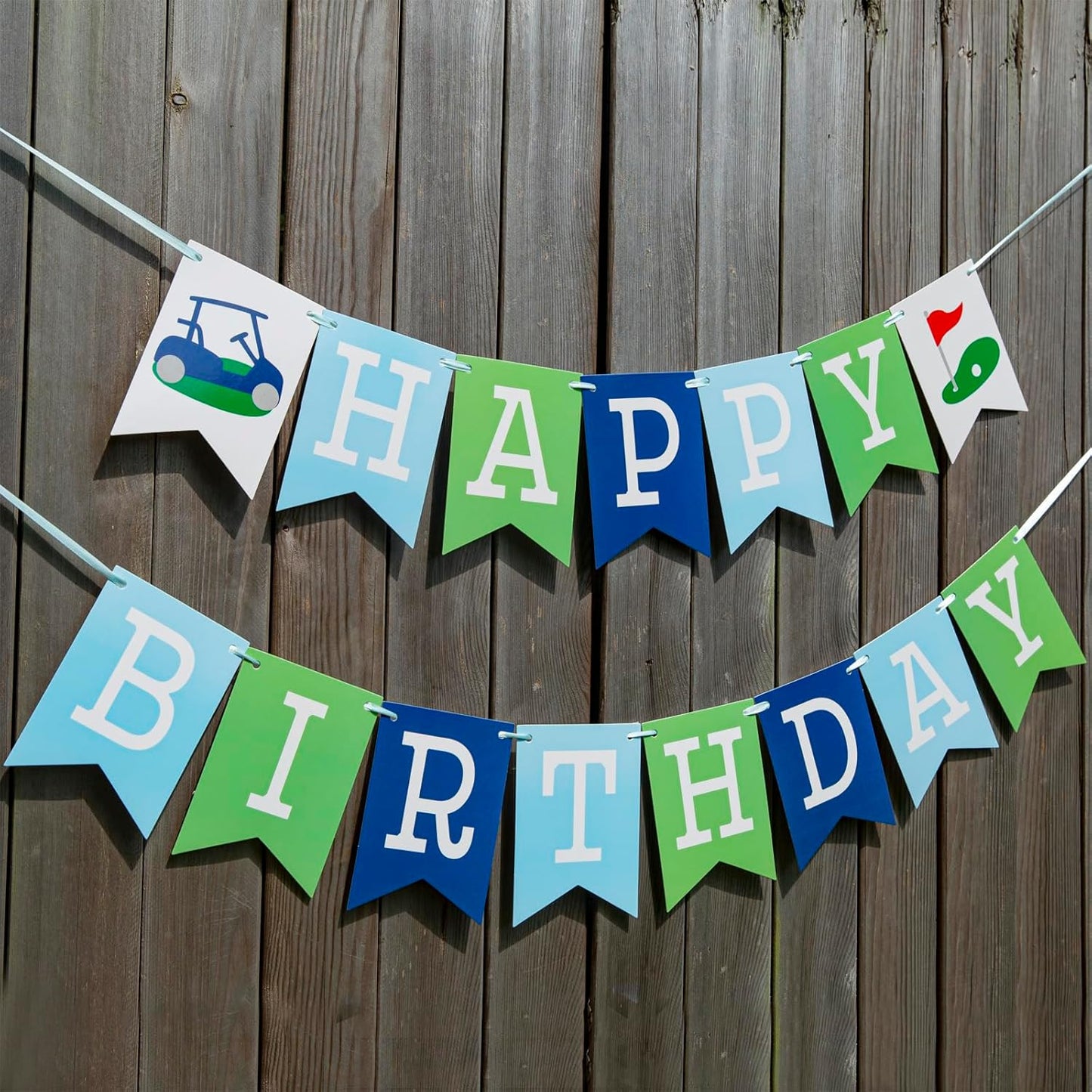 Golf Happy Birthday Banner - Happy Birthday Decorations, Golf Themed Party Supplies, Sport Theme Banner, Sports Themed Party Decoration, One Groovy Birthday garland