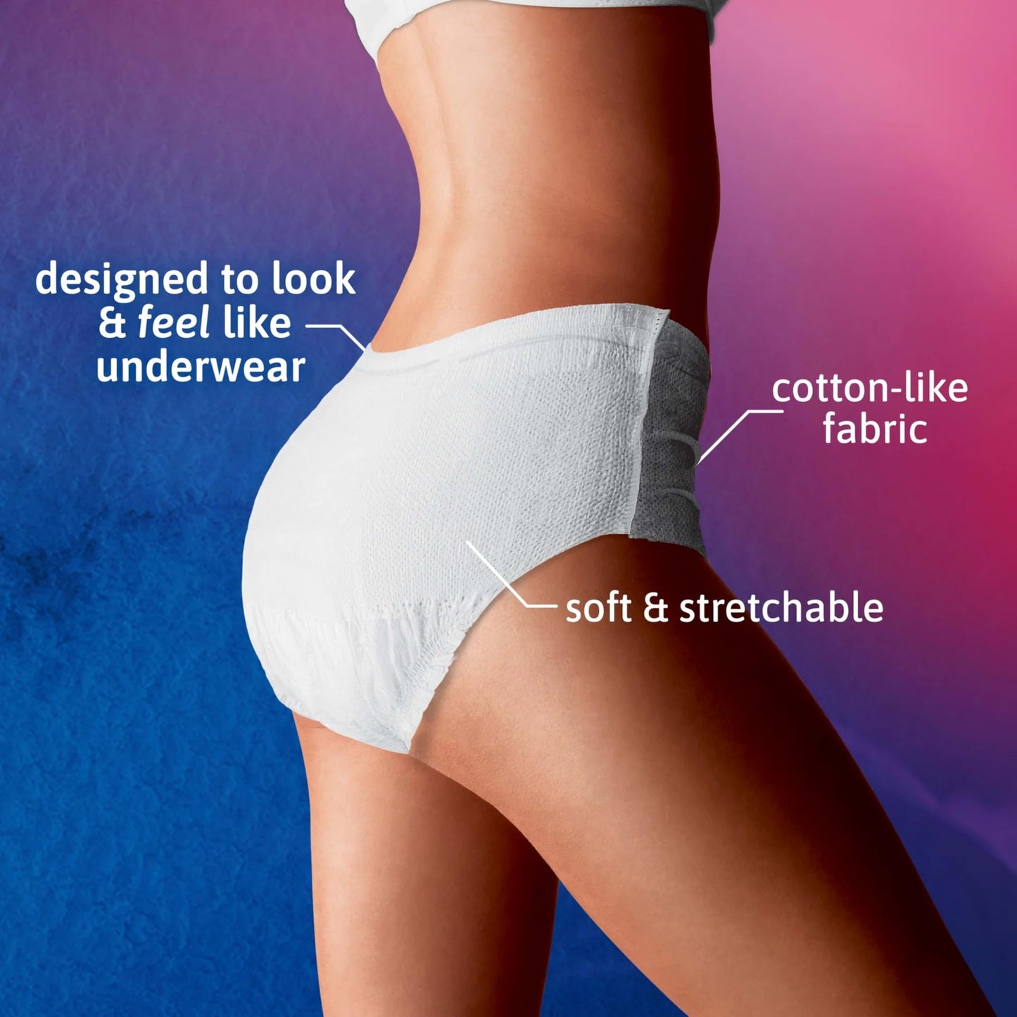 TENA Incontinence Underwear for Women, Super Plus Absorbency, Small/Medium, 56 Count