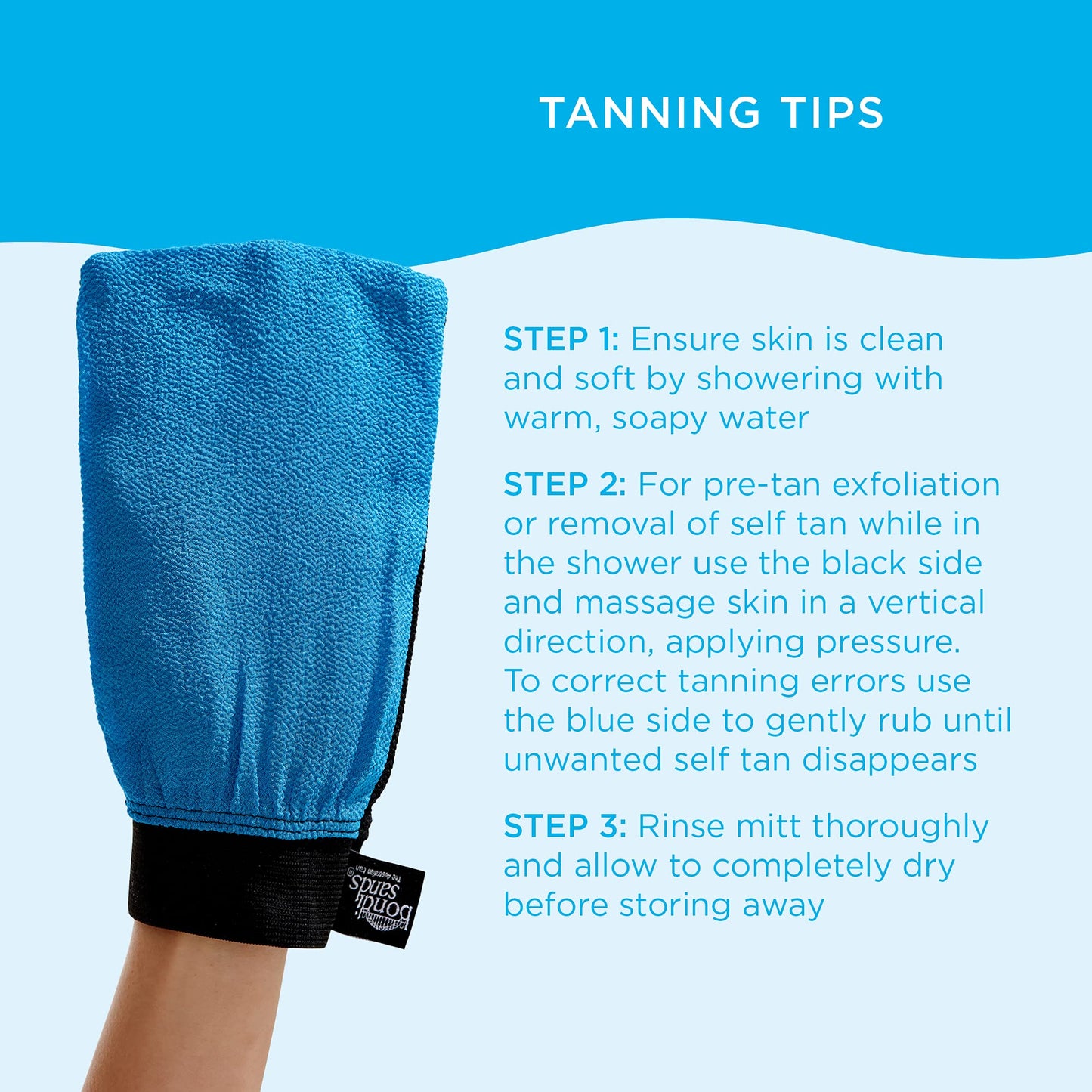 Bondi Sands Exfoliation Mitt | Easy-to-Use, Multi-Purpose Glove Prepares Skin for a Flawless, Healthy, Streak-Free Tan | Include