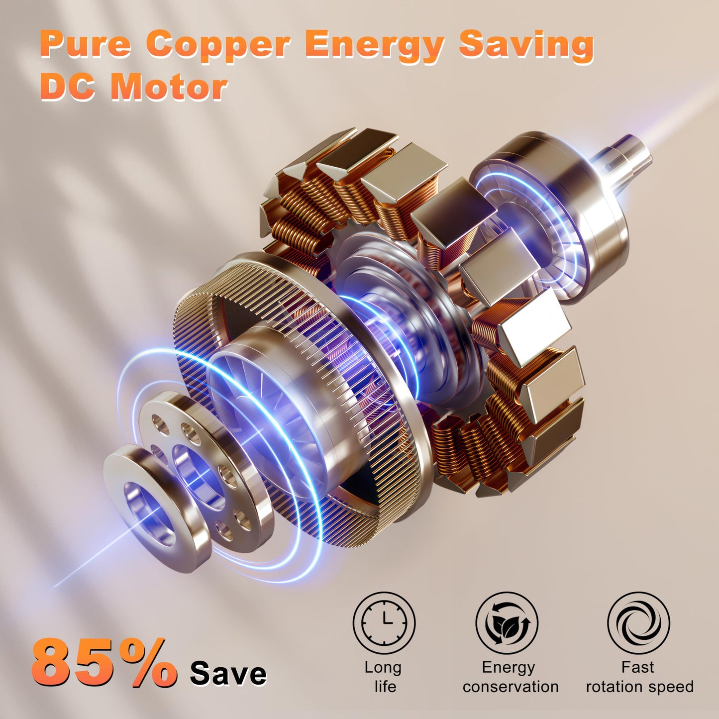 Phylluz 96 Industrial Ceiling Fan No Light, Large Ceiling Fan With Remote/App Control, Outdoor Ceiling Fans With 8 Blades, 3Cct,