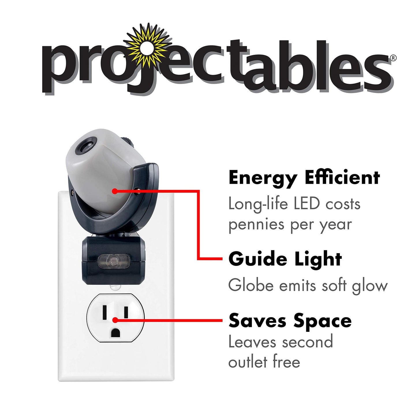 Projectables Mandalorian Led Night Light, Galaxy Projector, 1 Pack, Black, Model 53216, Ideal For Kids Bedroom, Nursery, And Playroom