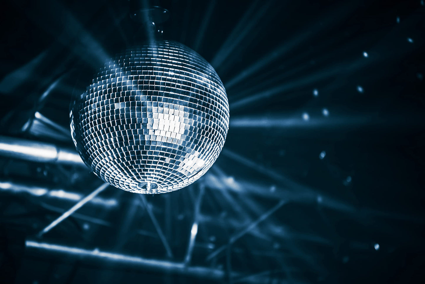 The Dreidel Company Mirror Disco Ball 108-Mega Pack Variety, Silver Hanging Ball with Attached String for Ring, Reflects Light, Fun Party Home Bands Decorations, Party Favor