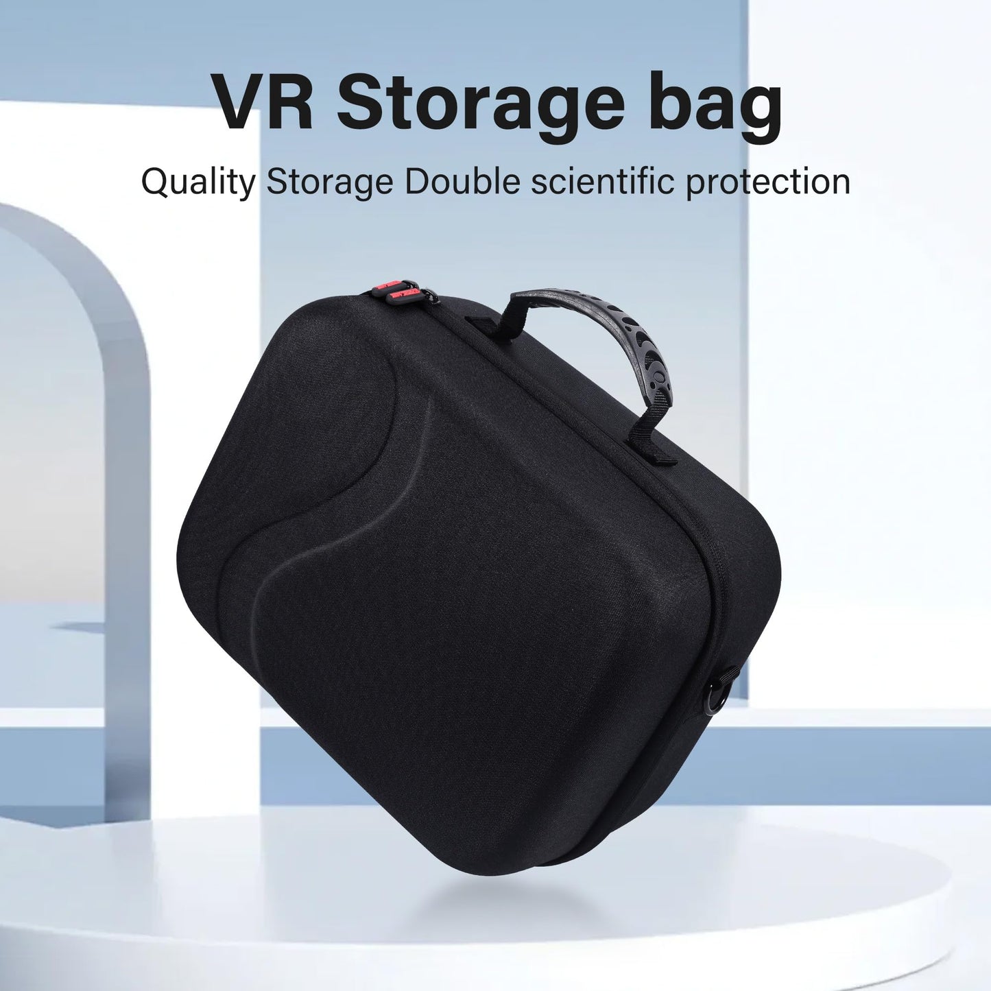 Large Carrying Case for Meta Quest 3S/3, Hard Travel Case Compatible With BOBOVR S3 Pro/KIWI Design Battery Head Strap, Controller and Accessory, Portable Hard Shell Bag, Black