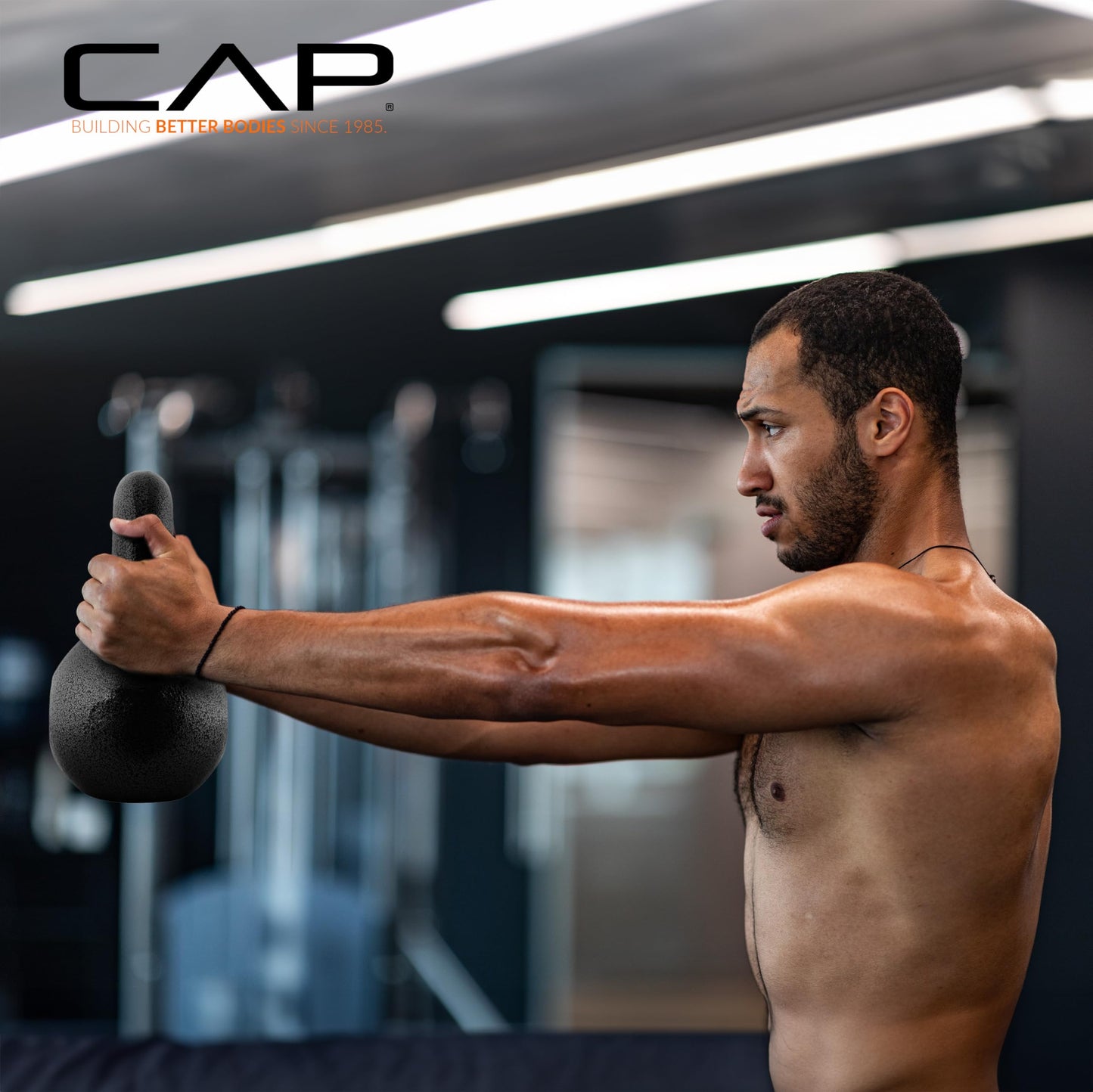 CAP Barbell Black Cast Iron Kettlebell | 10 Pounds