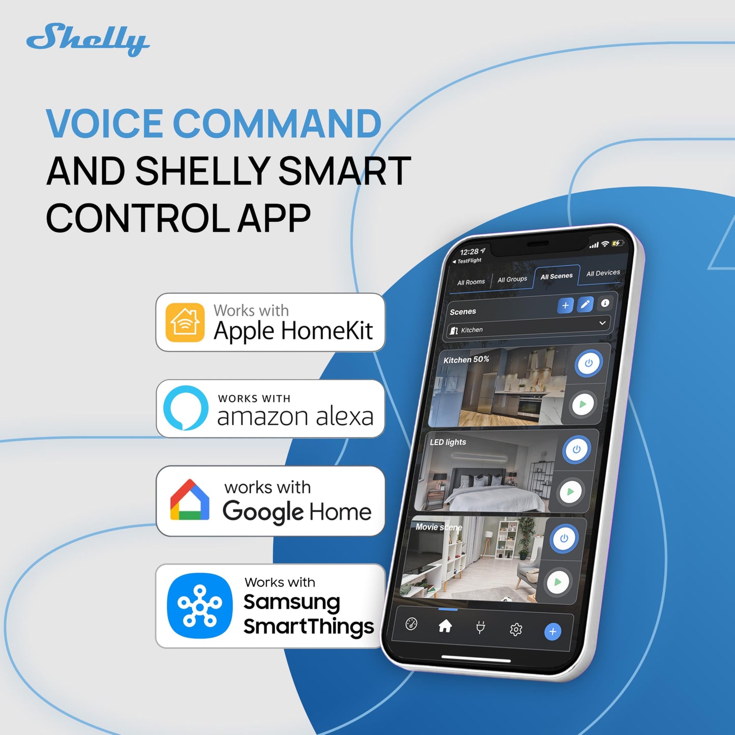 Shelly 1 Gen4 | Wi-Fi, Zigbee & Matter Smart Relay Switch with Dry Contacts, 1-Channel 16A | Home Automation | Alexa, SmartThings, Google Home, Apple HomeKit Compatible | Garage Door Opener