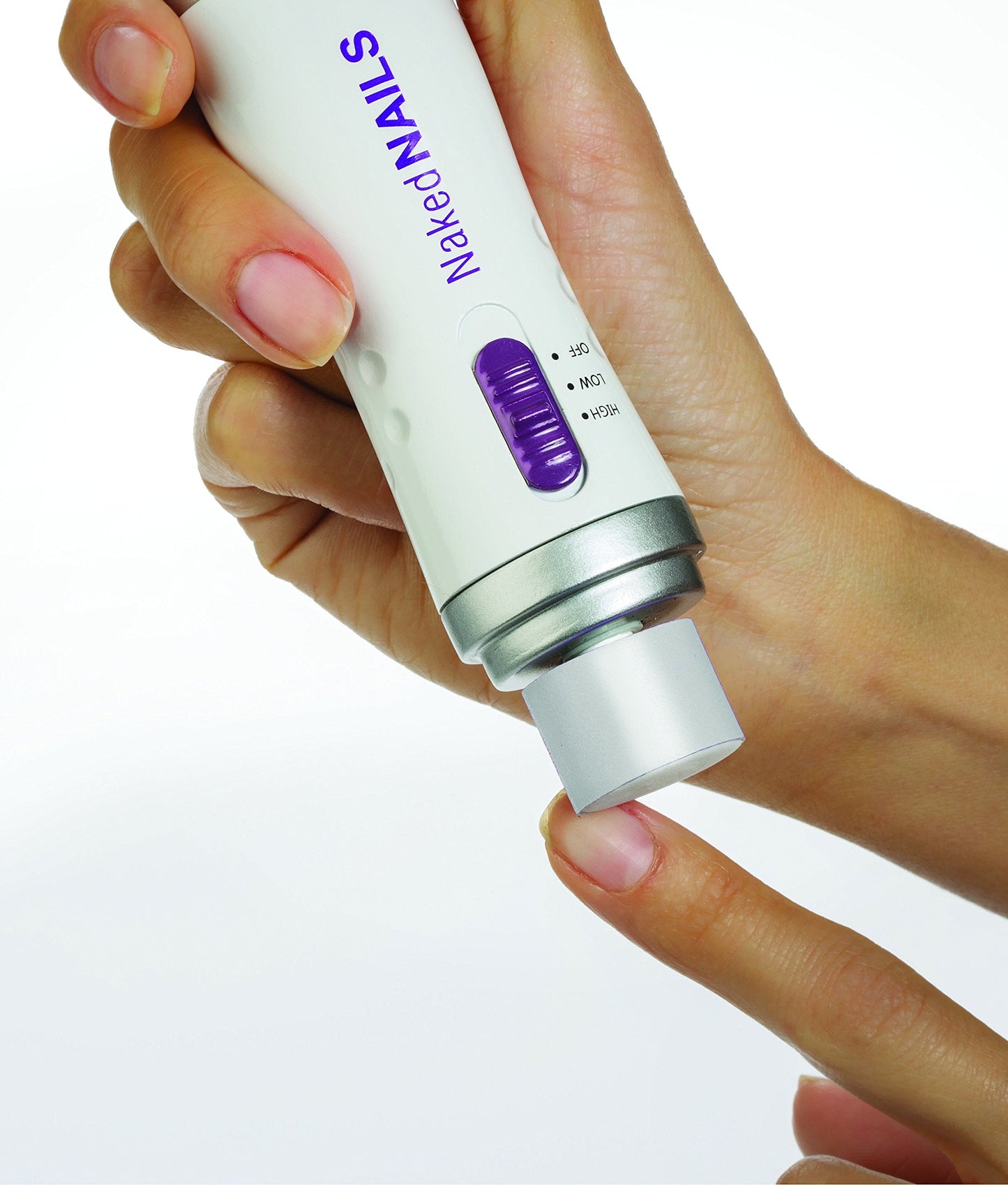 Finishing Touch Naked Nails Electronic Nail Care System, File/Buff and Shine Effortlessly