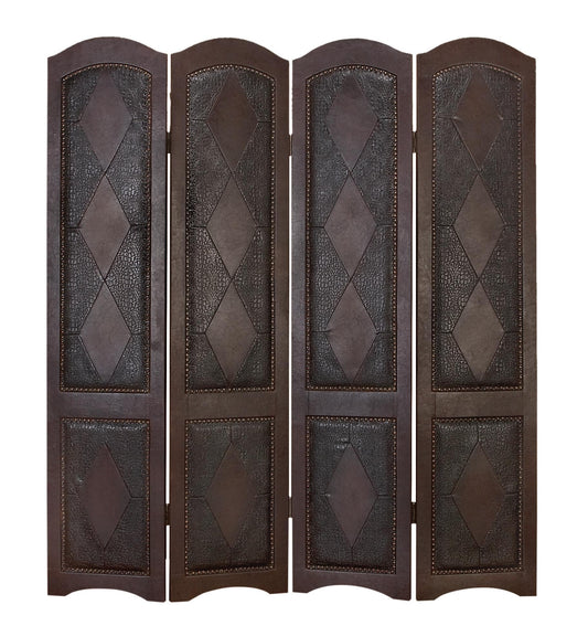 Aspire Dark Brown Four Panel Room Divider