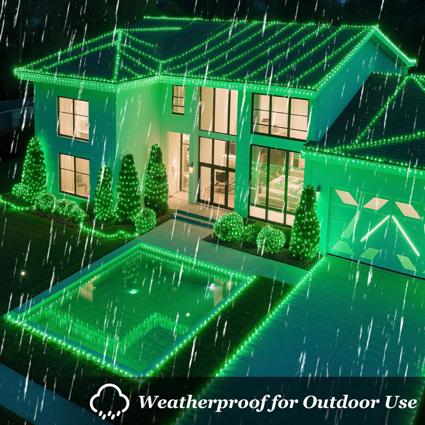 300 Led Indoor String Lights With 12 Modes  Green Wire Connectable Christmas Tree Lights With Timer  Dimmable Twinkle Fairy Lights  75Ft Led Lights For Bedroom Outdoor Patio Party Xmas Decor  Green