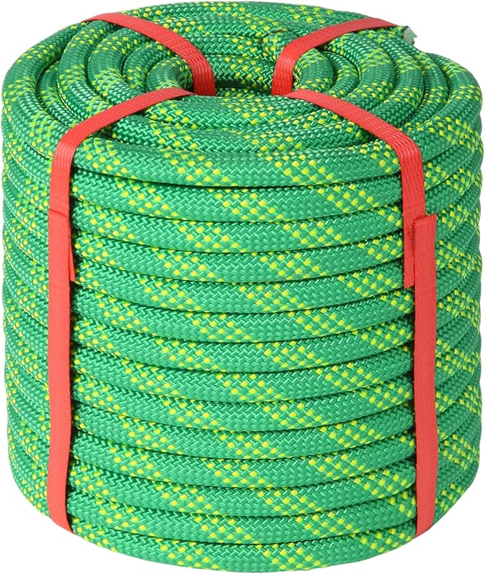 Arborist Rope Tree Climbing Rope 1/2 Inch 48 Strands Bull Rope for Construction Climbing Swing Sailing