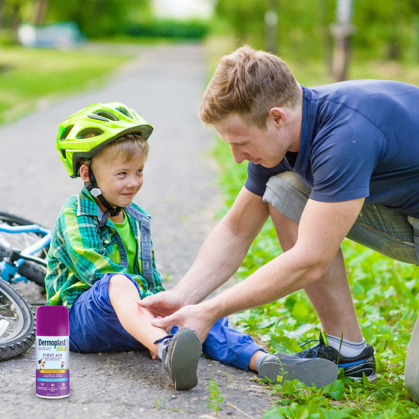 Dermoplast Kids Sting-Free First Aid Spray, Antiseptic Spray for Wounds & Analgesic for Minor Cuts, Scrapes and Burns, 2 Ounce