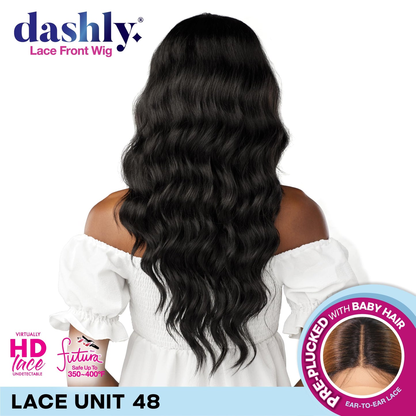 Sensationnel Dashly Lace Front Wig - Unit 48 Hand Tied Laceparting Ear to Ear Synthetic (LIGHTASHBROWN)