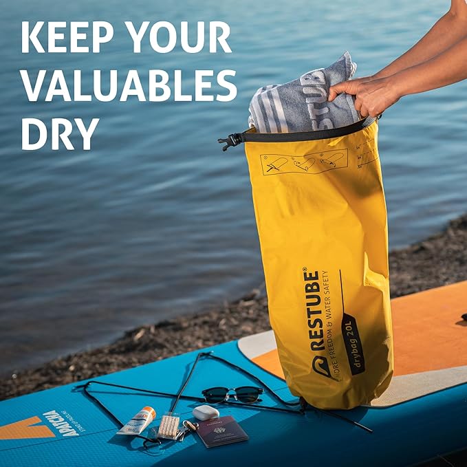 restube Waterproof Drybag - Premium Quality for Ultimate Protection | Versatile and Spacious | Ideal for Travel, Hiking, Water Activities | 100% Waterproof and Durable